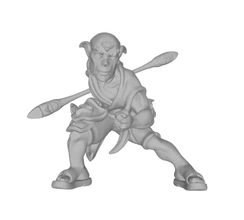 batalha monge 3d impressão modelo trio 3d print model - Mito3D