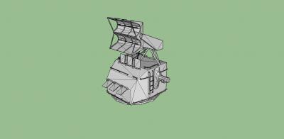 battleship gun director toys games & hobby 3D printing model, file, printable design, 3d print, navy,navalship,battleship,cruiser,gun 3d print model - Mito3D