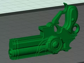 bayoneta pistola 3d impresión modelo trío niña bayonetta videojuegos 3d print model - Mito3D