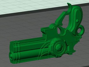 bayoneta de la pistola juguetes juegos y pasatiempo 3D modelo impresión, impresión en archivo, imprimibles 3D, diseño 3d, una Pistola, Bayonetta, chica, los videojuegos, con 3d print model - Mito3D