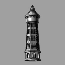 - Leuchtturm Architektur 3D-Druck-Modell, 3D-Druck-Datei, 3D-druckbares Modell, 3D-Druck, design, 3d, print -, beacon Wasserleitungs Schmuck zlatnictvi-aa 3d print model - Mito3D