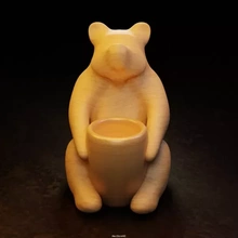 oso orinal 3d impresión modelo trío Arte maceta escultura juguete decoración 3d print model - Mito3D