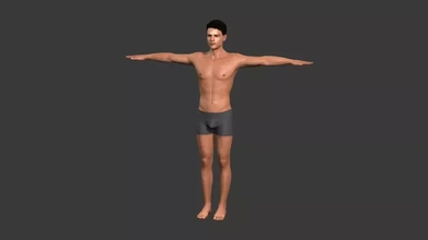 güzel adam 3d karakter baskı model üçleme Kadın vücut iskelet erkek motor insanlar animasyonlu kişi poz insan genç yürümek birlik pbr hileli 3d print model - Mito3D