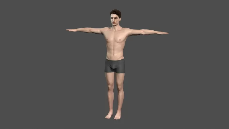 beautiful man -3d character 3d printing model - threeding woman body skeleton male engine people animated person pose guy young walk unity pbr rigged unreal 3D print model - Mito3D