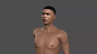 lindo homem 3d personagem impressão modelo trio mulher corpo esqueleto masculino motor animado pessoa pose cara jovem caminhar unidade pbr manipulado 3d print model - Mito3D