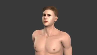 beautiful man -rigged 3d character printing model - threeding woman body skeleton male engine people animated person pose guy young walk unity pbr rigged unreal 3d print model - Mito3D