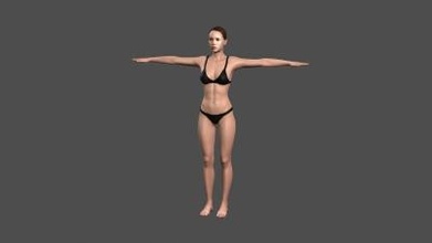 beautiful woman -3d character art 3D printing model, file, printable design, 3d print, pbr, character, skeleton, rigged, unreal, engine, t, walk, animated, unity, man, guy, woman, person, young, body, people, pose, male 3d print model - Mito3D