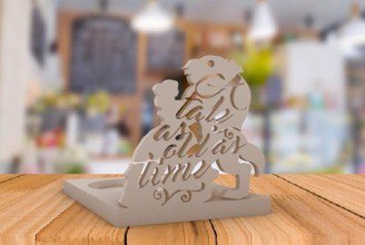 beauty beast candle holder toys games & hobby 3D printing model, file, printable design, 3d print, disney 3d print model - Mito3D