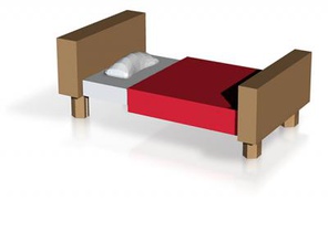 cama de colores juguetes juegos y pasatiempo 3D modelo impresión, la impresión en archivo, imprimibles 3D, diseño 3d, cama, camas, muebles, modelo, modelos, 3d print model - Mito3D