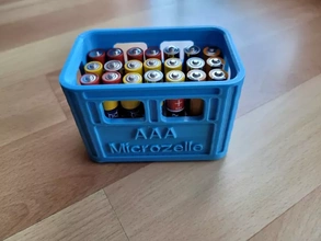 birra cassa batteria scatola aaa microcelle impilabile 3d stampa modello treding organizzazione 3d print model - Mito3D