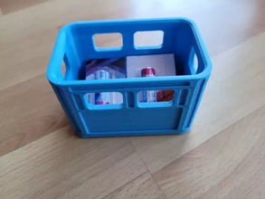 beer crate storage stackable 3d printing model - threeding storage-box 3d print model - Mito3D