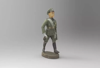 benito mussolini elastolin toy 3d impresión modelo trío mundo juguete Alemania guerra elastolina ii Guerra Mundial 3d print model - Mito3D