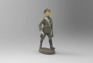 benito mussolini elastolin-toy antiques & historical 3D printing model, file, printable design, 3d print, Elastolin, Benito, Mussolini, toy, germany, World, War, II, WWII 3d print model - Mito3D