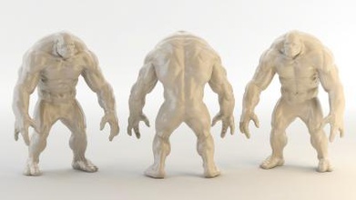 big monster toys games & hobby 3D printing model, file, printable design, 3d print, printable, monster, asset, brains, brian, character, cute, game, low, lowpoly, micro, painted, poly, textured, undead, unity, zombi 3d print model - Mito3D