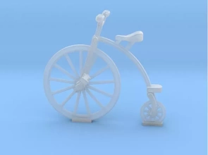bicyclette 3d impression modèle trio véhicule sculpture vélo rétro ancien 3d print model - Mito3D