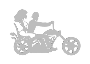 motociclista ragazza 2d 3d stampa modello treding 3d print model - Mito3D