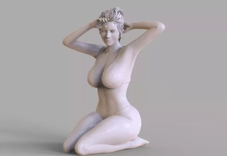 bikini niña 3d impresión modelo trío 3d print model - Mito3D