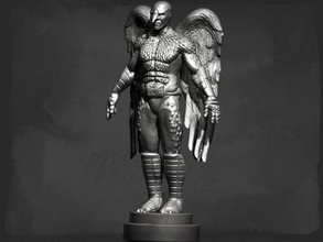 birdman statua art La stampa 3D, modello, file di 3D stampabile la progettazione, 3d, uomo, statua, scultura, statuina, heore, uccello, superheroe, fumetto, personaggio, uomo 3d print model - Mito3D