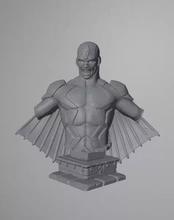 negro tornillo Inhumanos busto 3d impresión modelo trío 3d print model - Mito3D