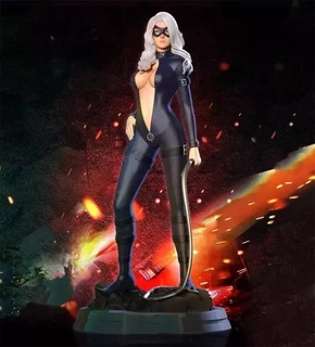 black cat 3d printed masterpiece printing model fanart character 3dprint collectible feline marvel catwoman mystery comicbook artwork blackcat iconic handcrafted superheroine craftsmanship enigmatic alluring antiheroine 3d print model - Mito3D