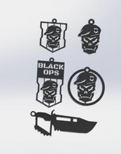 black ops 4 chaveiros brinquedos, jogos e hobby 3D modelo de impressão, a impressão arquivo design, 3d, Black Ops Chaveiros 3d print model - Mito3D