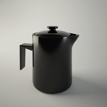 black tea pot decoration home office & garden 3D printing model, file, printable design, 3d print, pot, 3d print model - Mito3D