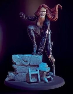 black widow 3d printed action figure printing model art sculpture statue fanart superhero 3dprint collectible marvel assassin dynamic spy blackwidow handcrafted collectors powerful fearless stealthy 3d print model - Mito3D
