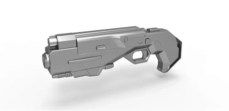 blaster movie mib international 2019 3d printing model - threeding toy pistol gun cosplay prop replica blasterpistol maninblack 3d print model - Mito3D