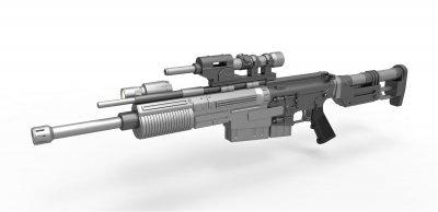 blaster fusil a280 cfe film coquin 2016 jouets Jeux loisir 3D impression modèle fichier imprimable conception 3d Fusil 3d print model - Mito3D