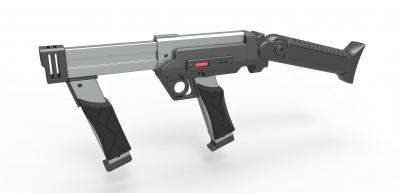 blaster fusil film perdu espace 1998 jouets Jeux loisir 3D impression modèle fichier imprimable conception 3d Fusil 3d print model - Mito3D