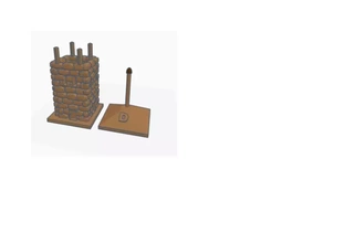 Block Haus 3d Drucken Modell dreiding britisch xhosa Krieg Häuser Fort Türme Süd afrikanisch 1800's Grenze Kriege 3d print model - Mito3D