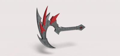 blood drainer hook dota 2 toys games & hobby 3D printing model, file, printable design, 3d print, weapon, melee, game, prop, replica, cosplay, blood, drainer, hook, dota2, dota, fantasy, pudge, military 3d print model - Mito3D