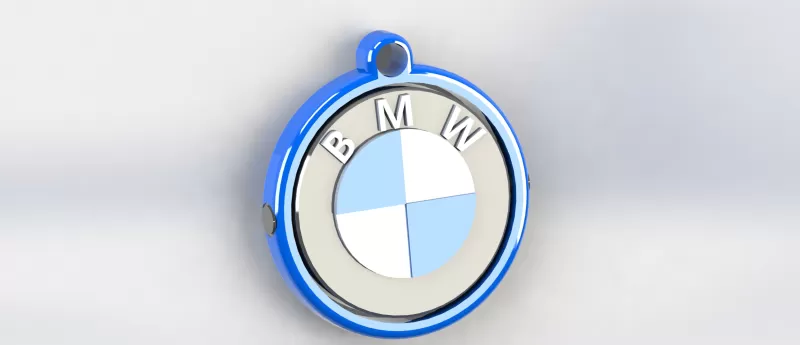 bmw schlüssel ring 3d drucken modell dreiding stichworte kette karabinerhaken mehrfarbig drucken ort 3D print model - Mito3D