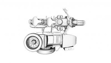 bmw r75 motors & transport 3D printing model, file, printable design, 3d print, bmv, r75, military, motor, bike, motorcycle 3d print model - Mito3D