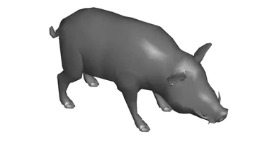 boar 3d model printing - threeding 3d print model - Mito3D