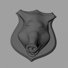 boar nature 3D printing model, file, printable design, 3d print, boar,zlatnictvi-aa 3d print model - Mito3D