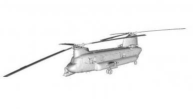 boeing ch-47 chinook helicopter motors & transport 3D printing model, file, printable design, 3d print, chinook, military, transport, helicopter, twin-engine 3d print model - Mito3D