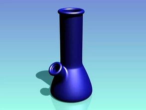 bong 3d impresión modelo trío fumar hierba agua tubo marijuana narguile 3d print model - Mito3D