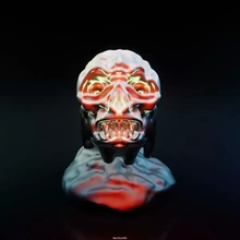 bowl skull lid 3d printing model - threeding art sculpture toy decor 3d print model - Mito3D