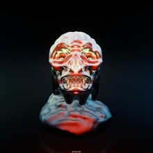 bowl skull lid art sculpture decor toy 3d print model - Mito3D