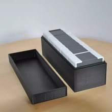 cajas Tienda diapositivas dias 3d impresión modelo trío foto 3d print model - Mito3D