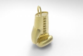 boxing glove pendant fashion 3D printing model, file, printable design, 3d print, pendant, boxe, glove, 3d print model - Mito3D