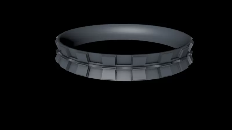 bracelet 3d impression modèle trio 3D print model - Mito3D