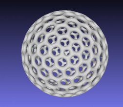 buckyball other things 3D printing model, file, printable design, 3d print, buckyball, sphere, geometry, geometric, mathematics, object 3d print model - Mito3D