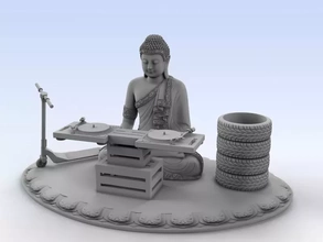 buddha pop art funny gift 3d printing model - threeding easy print 3d print model - Mito3D