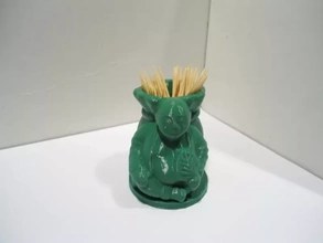 buddha toothpick holder 3d printing model - threeding art kitchen table accessories gadget dinning 3d print model - Mito3D