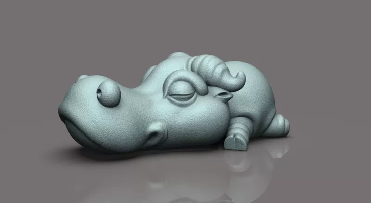 buffalo chibi 3d printing model - threeding tags fan art chibi kute fat 3d print model - Mito3D