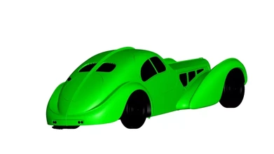 bugatti atlantic 3d printing model - threeding 3d print model - Mito3D