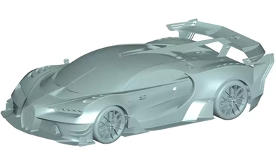 bugatti chirion 3d printing model - threeding 3d print model - Mito3D