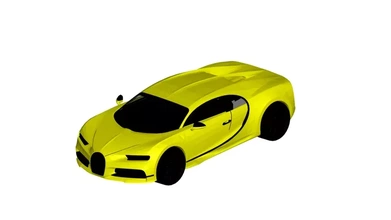 bugatti chiron 3d impression modèle trio 3d print model - Mito3D